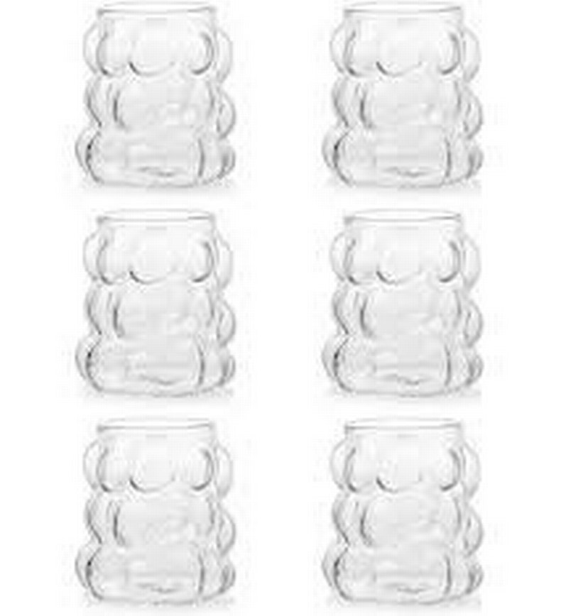 üzüm desenli kahve yanı bardak Cam Bardak Seti - Görsel 3