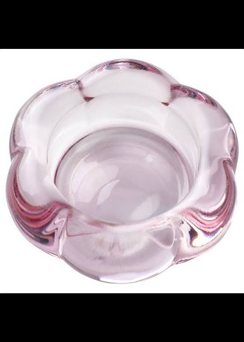 Pembe Cam Mumluk ve 2 Adet Mumluj - Görsel 2