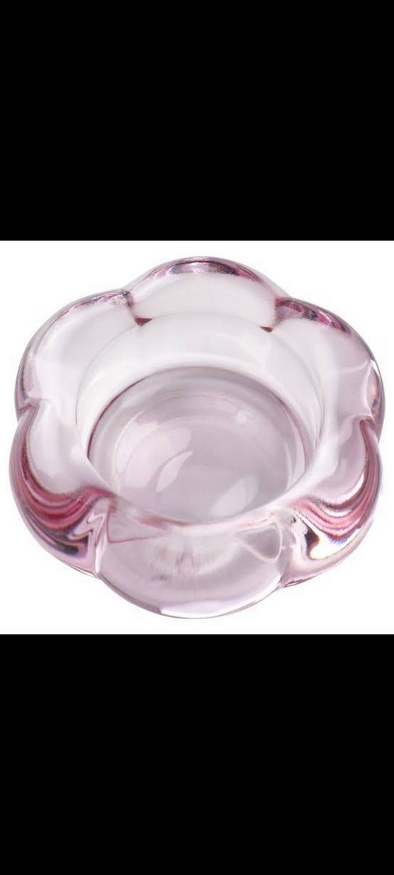 Pembe Cam Mumluk ve 2 Adet Mumluj - Görsel 2