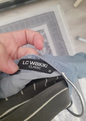 40 Beden mavi Renk Lcw Çiçek Nakışlı kot Uzun Kollu gömlek tunik