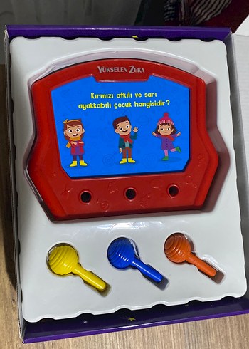 Diğer Zeka Kutusu Eğitici Oyuncak 2-4 Yaş Mor