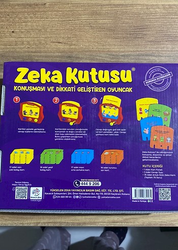 Beden Zeka Kutusu Eğitici Oyuncak 2-4 Yaş Mor