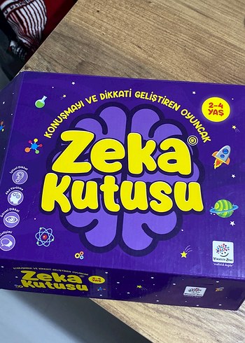 Zeka Kutusu Eğitici Oyuncak 2-4 Yaş Mor