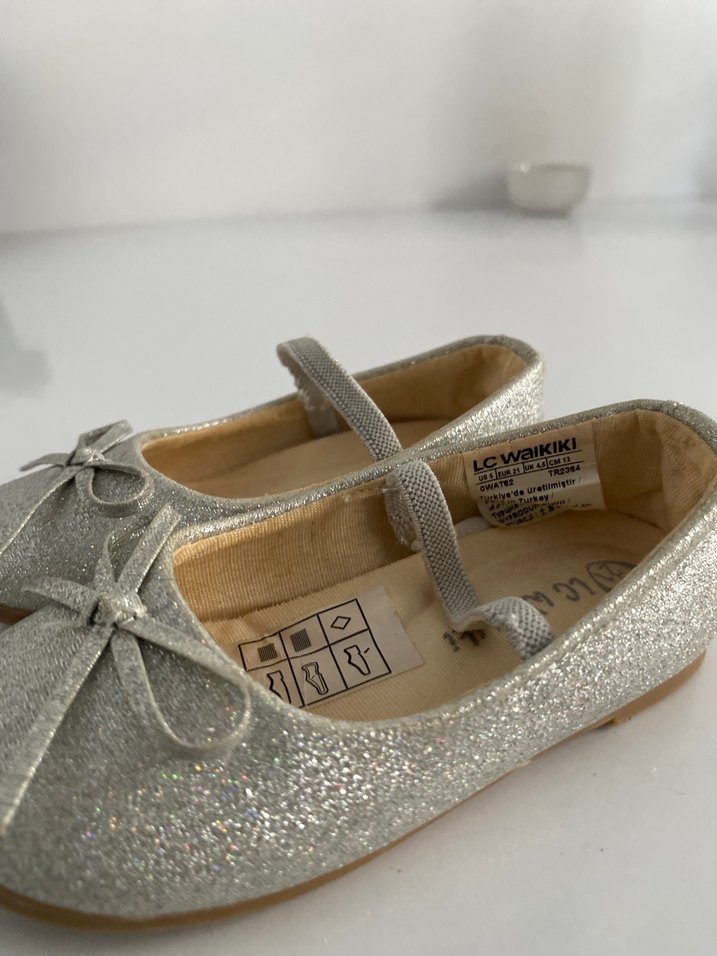 Kız Çocuk Bej Fiyonklu Babet Ayakkabı - Görsel 2