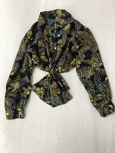 Tasarımcı Kadın Vintage gömlek
