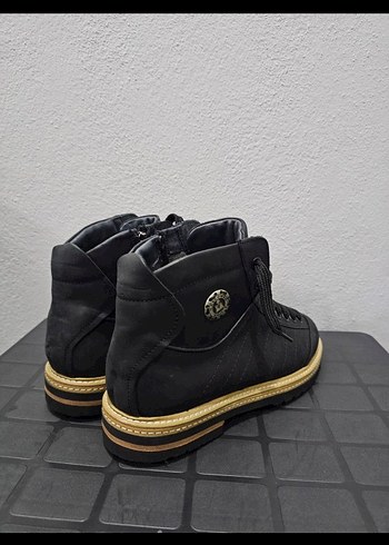 Erkek Siyah 42 Numara Deri bot - Görsel 5