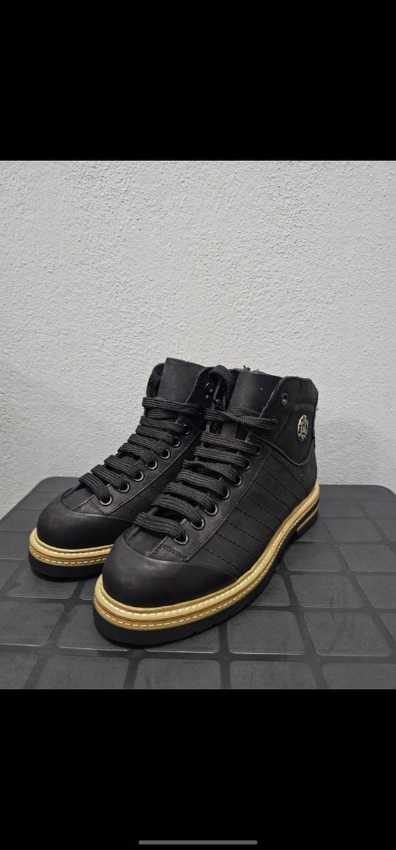 Erkek Siyah 42 Numara Deri bot - Görsel 2