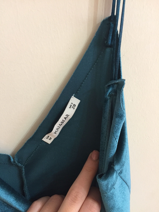 Pull and Bear Pull&bear; kadife elbise