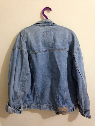 l Beden mavi Renk Mavi jeans vintage kot ceket