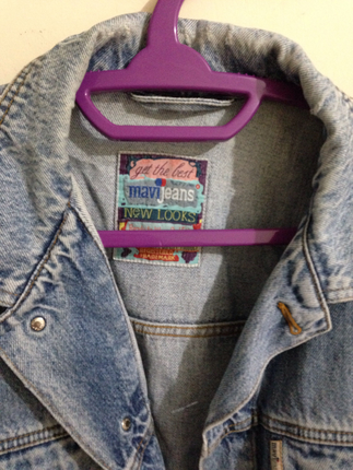 l Beden Mavi jeans vintage kot ceket