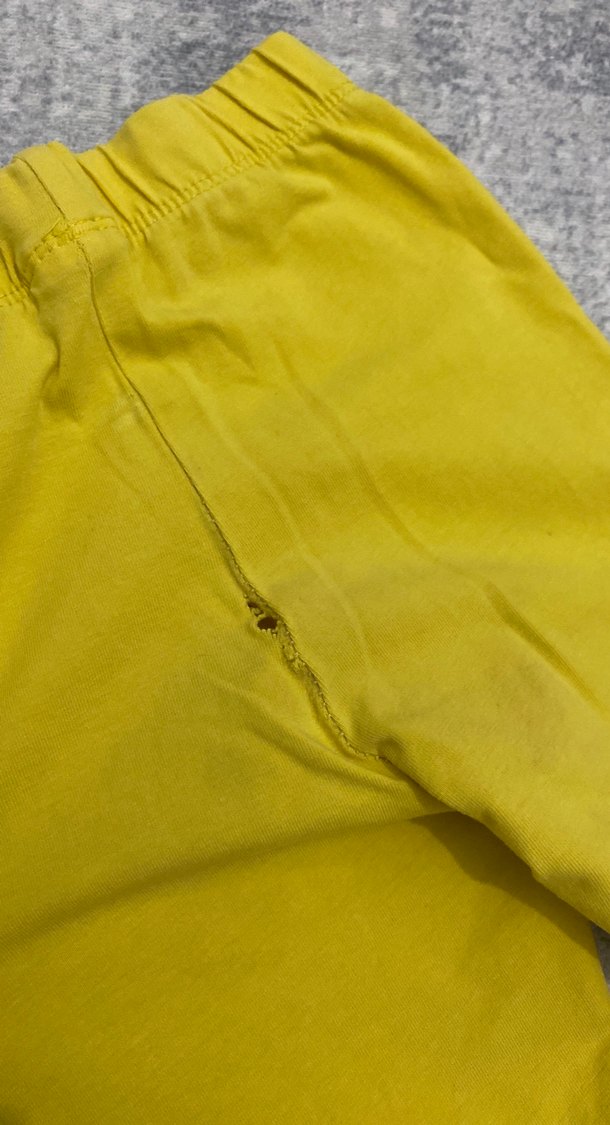 Kız Çocuk Sarı Fermuarlı Eşofman Altı - Görsel 4