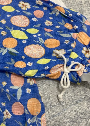 Kız Çocuk Pastel Baskılı Kısa Kollu Pijama Takımı - Görsel 4