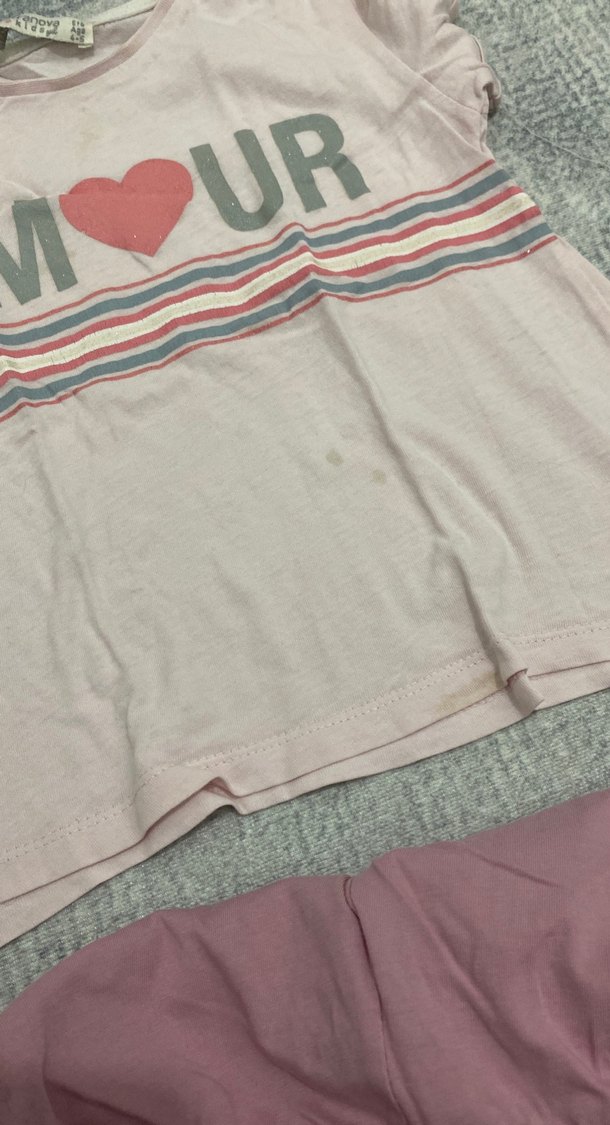 Pembe Kız Bebek Kısa Kollu Takım - Görsel 4