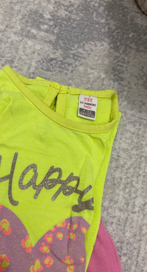 Renkli Bebek Kız Takımı, Uzun Kollu, Cırt Cırtlı - Görsel 2