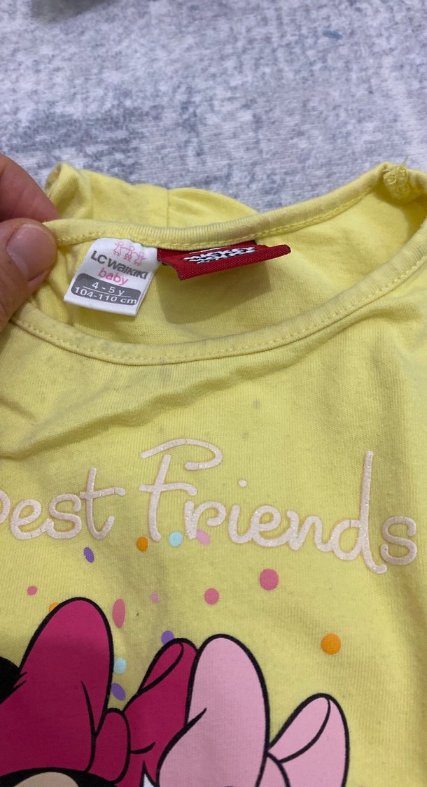 Renkli Baskılı Kız Çocuk Tayt Takımı - Görsel 2