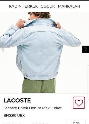 Lacoste yeni sezon kot ceket