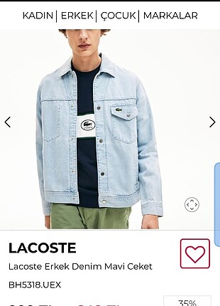 Lacoste Lacoste yeni sezon kot ceket