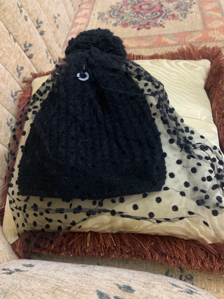 Siyah Örgü Kadın Bere - Görsel 2