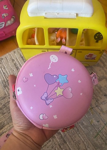 Unicorn Baskılı Pembe Bohem Kız Çantası - Görsel 5