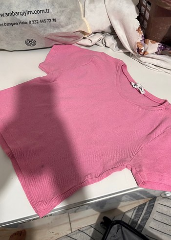 Diğer Canli Pembe Tisort
