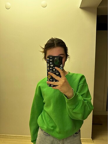 Zara Zara yeşil sweatshirt