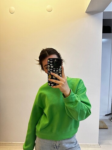 s Beden yeşil Renk Zara yeşil sweatshirt