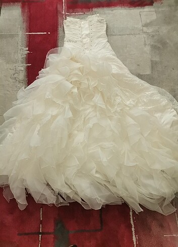 Krem rengi Gelinlik - Görsel 6