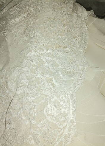 Krem rengi Gelinlik - Görsel 9