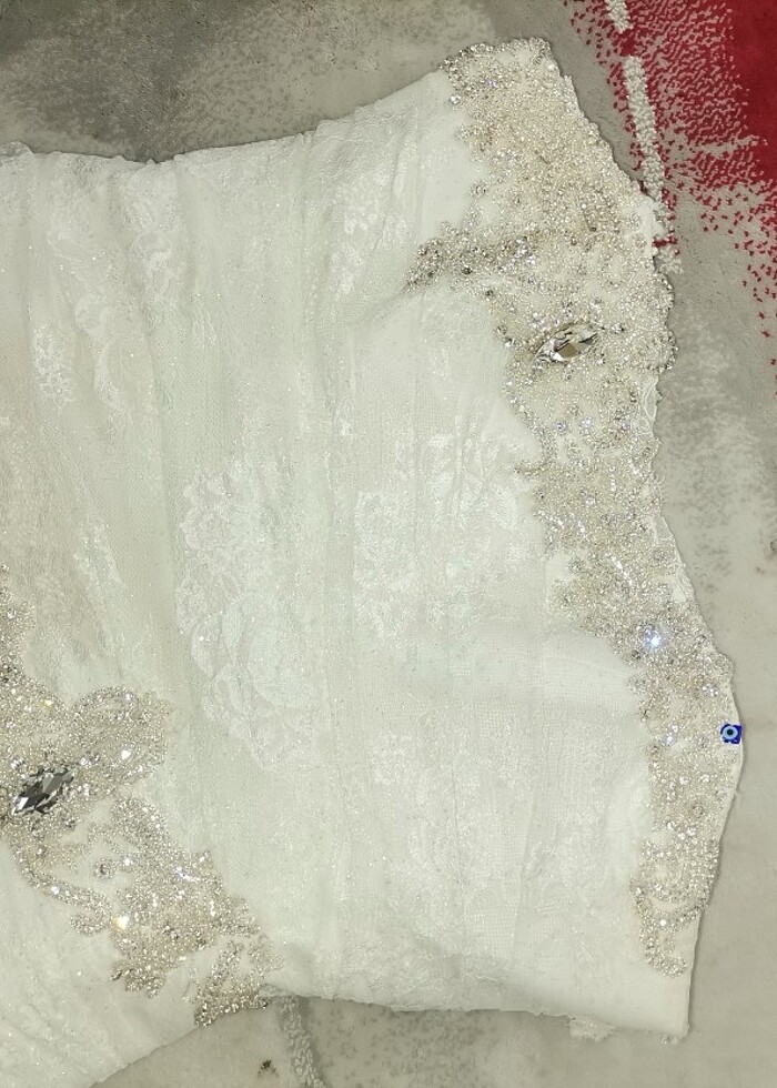 Krem rengi Gelinlik - Görsel 4