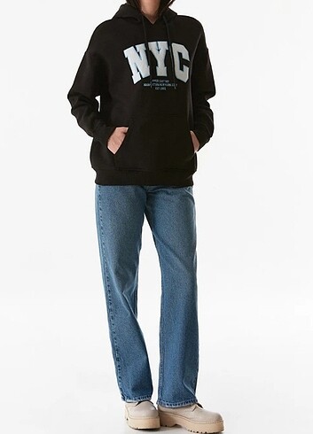 Fujimax Üç iplik içi şardonlu Sweatshirt paketinde etiketli
