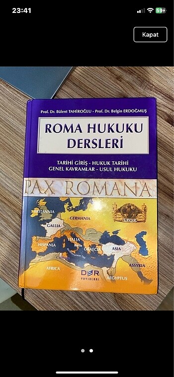 Roma Hukuku ve Hukuka Giriş Kitapları