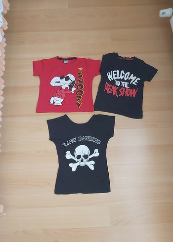 Erkek Çocuk Baskılı Rock Punk Tişört