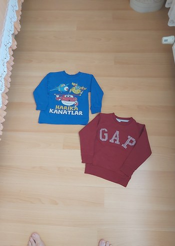 Çocuk Renkli Baskılı Sweatshirt
