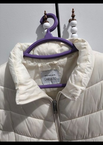 Kadın Krem Şişme Yelek - Görsel 3