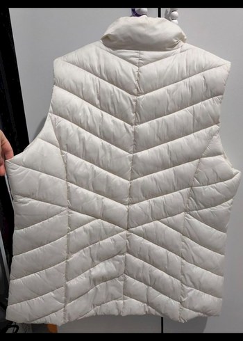 Kadın Krem Şişme Yelek - Görsel 2