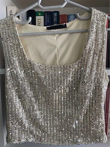 Dilvin payet crop top
