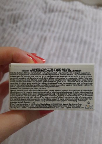 Bibimcos Retino-Peptide Göz Altı pedleri - Görsel 5