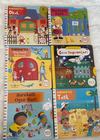 Hareketli Çocuk Kitapları Seti - 6 Kitap