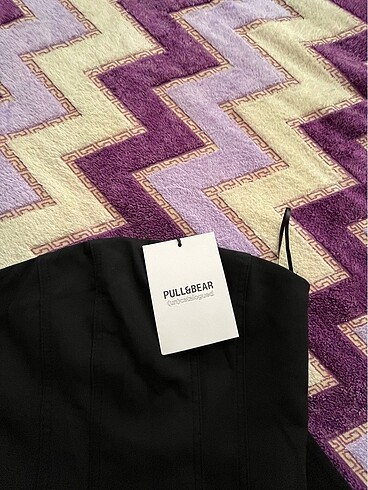 Pull and Bear Straplez mini elbise