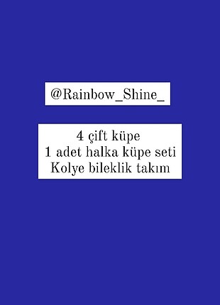 Kolye küpe 