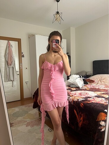 Zara Zara pembe elbise