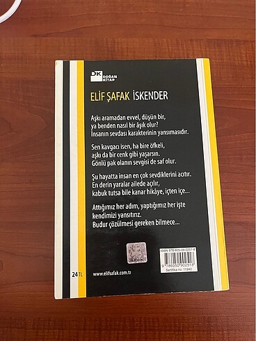 Beden Elif Şafak İskender kıtabı