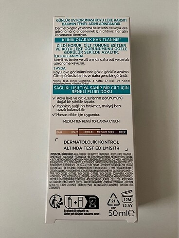 Loreal Paris Loreal bright reveal güneş kremi