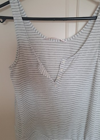 Gri Çizgili  Midi Tulum - Görsel 3