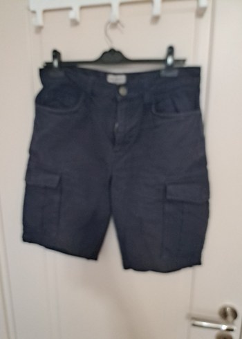 mavi jeans lacivert Kemerli Erkek Kot Şort - Görsel 2