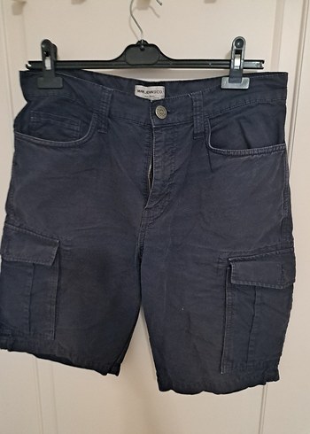 mavi jeans lacivert Kemerli Erkek Kot Şort - Görsel 3