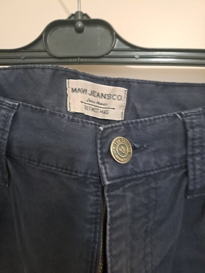 mavi jeans lacivert Kemerli Erkek Kot Şort - Görsel 4