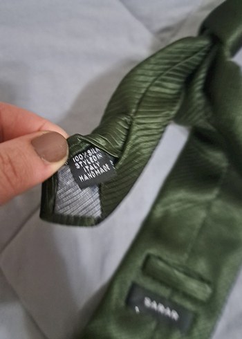 Klasik Gri Erkek Kravat - Görsel 6