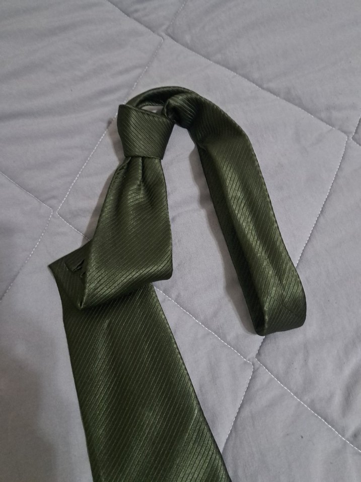 Klasik Gri Erkek Kravat - Görsel 3