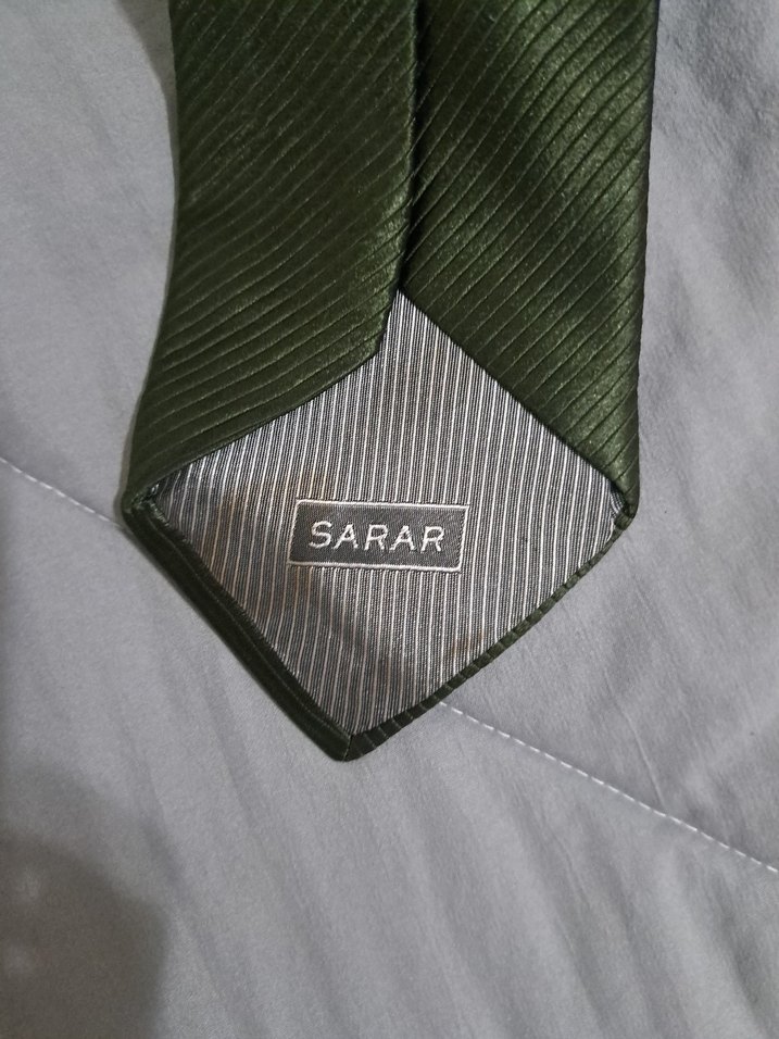 Klasik Gri Erkek Kravat - Görsel 5